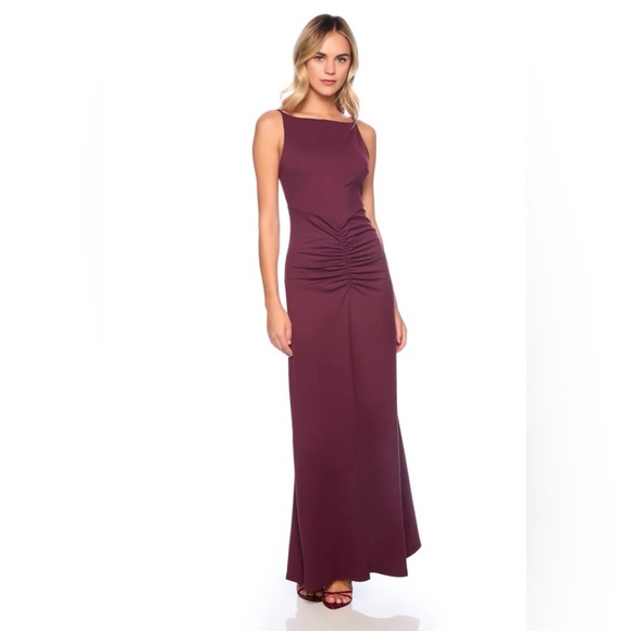 Susana Monaco 
Size Small 
NWT 

Elegant Plum Evening Gown - Picture 1 of 4